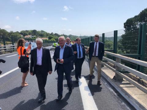Visite de fin de chantier du Viaduc de Biarritz