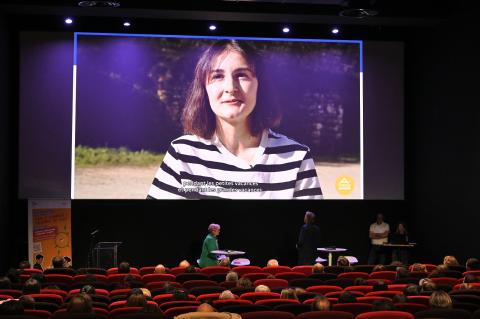 Lors du lancement de la Boussole des jeunes, en 2023, à Pau. Le département reçoit le soutien de l’Europe pour animer cette plate-forme d’information et d’orientation.