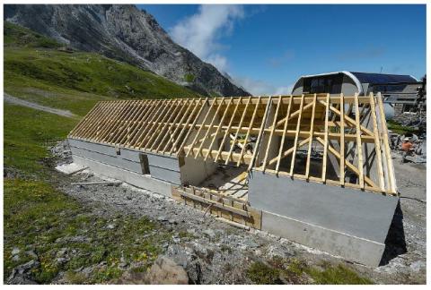 Construction du local pisteurs à l’arrivée du télésiège de Cotch (tranche 2023/2024)