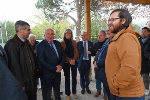 Inauguration des travaux de rénovation du Collège Errobi à Cambo les Bains