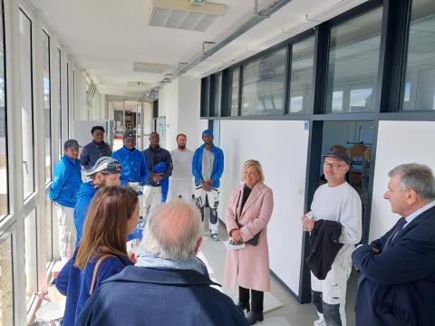 Travaux de peinture au Collège d'Arzacq