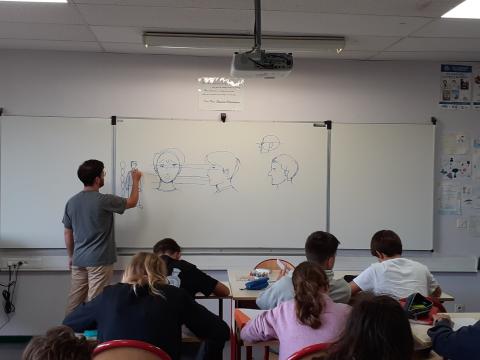 Franck Manguin au collège Chantaco Saint Jean de Luz